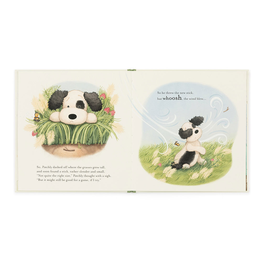 The Pick of the Sticks Book and Bashful Black & Cream Puppy Medium - Image 4