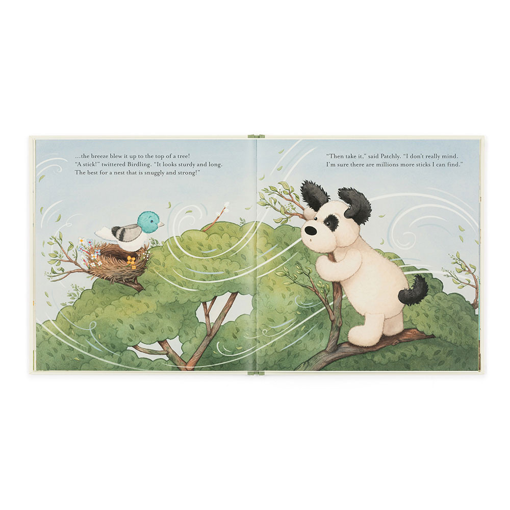 The Pick of the Sticks Book and Bashful Black & Cream Puppy Medium - Image 5